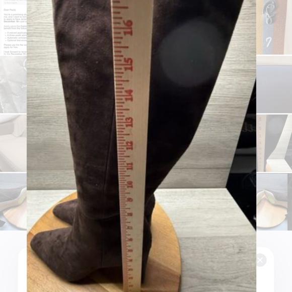 Sam Edelman Sylvia chocolate brown suede boots - Picture 4 of 7